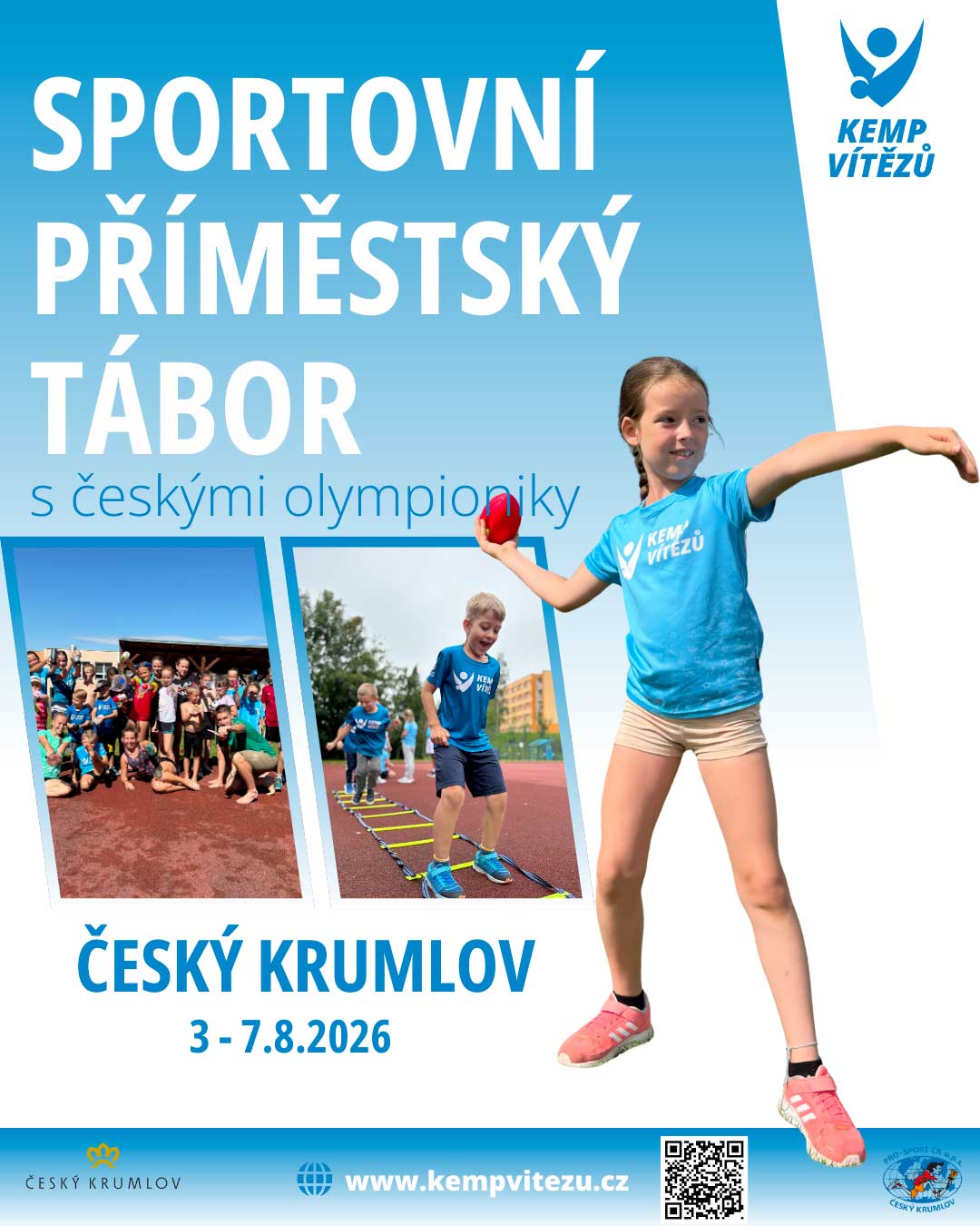 Sportovn&iacute; př&iacute;městsk&yacute; t&aacute;bor s&nbsp;česk&yacute;mi olympioniky 3. - 7. srpna 2026